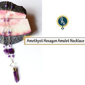 Amethyst Amulet Necklace